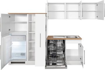 Kochstation Winkelküche KS-Samos, ohne E-Geräte, Stellbreite 290/170 cm