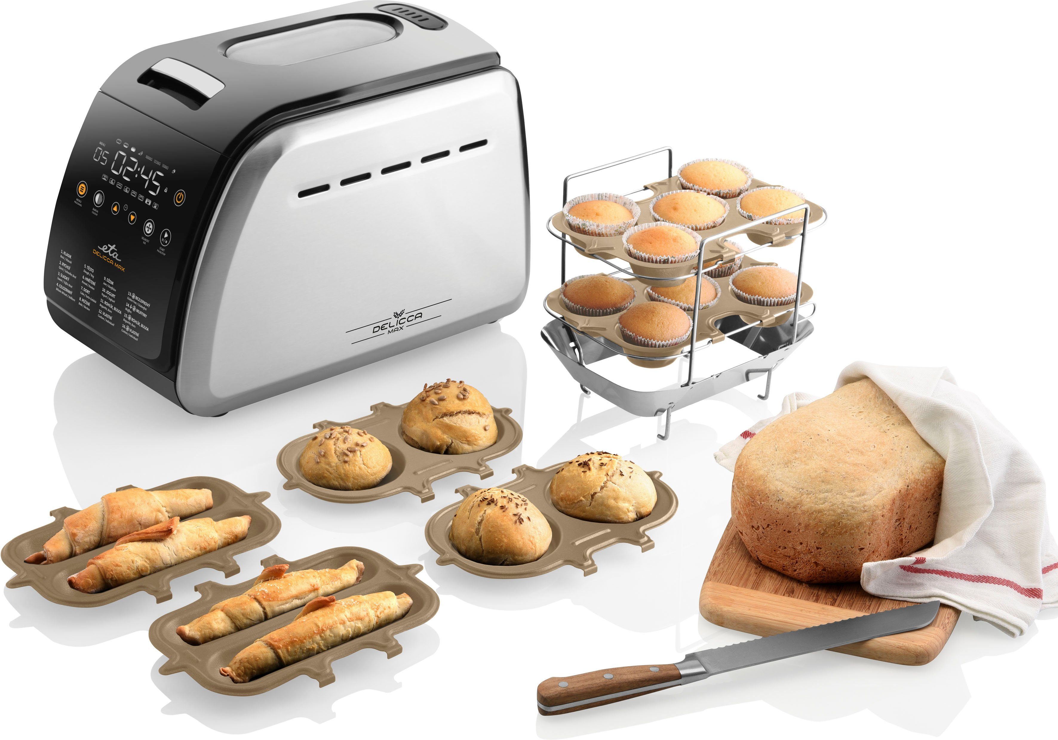eta Brotbackautomat Delicca II MAX, ETA714990040, 16 Programme, 850 W