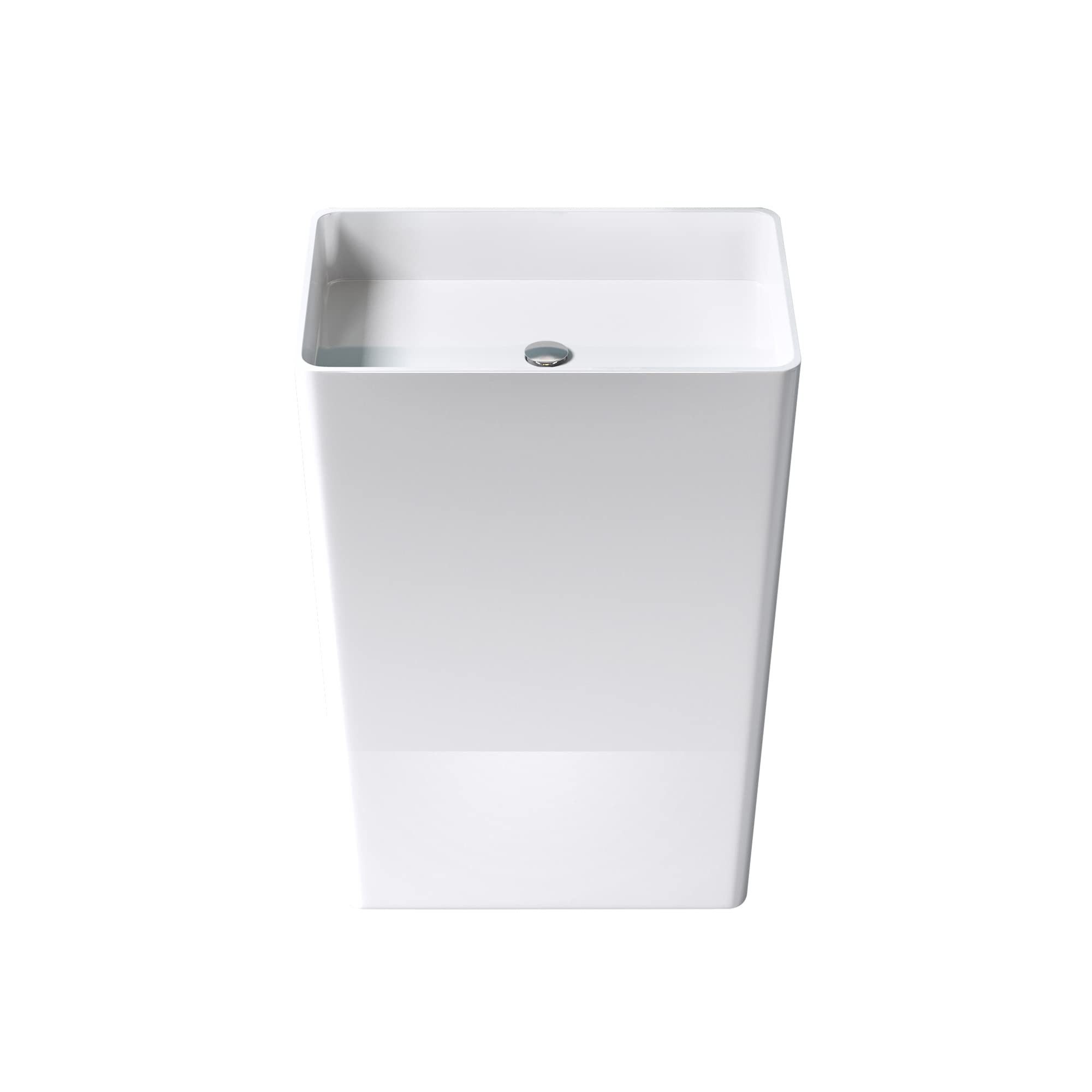 Mai & Mai Aufsatzwaschbecken Design Standwaschbecken freistehend Col36 weiß, aus Mineralguss