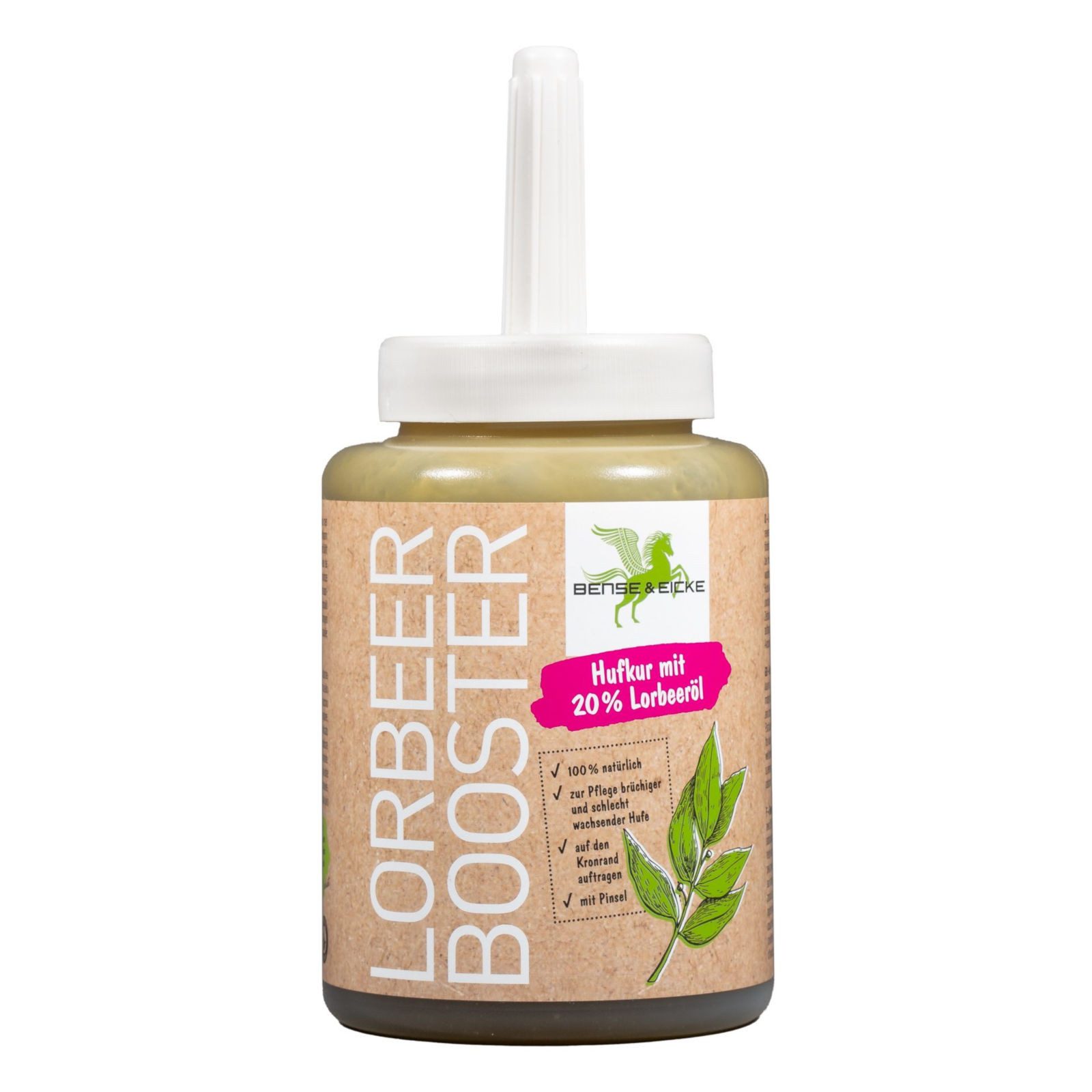 Bense & Eicke Hufpflegemittel LorbeerBooster, Natürliches Hufpflegeöl für Pferde, 450 ml