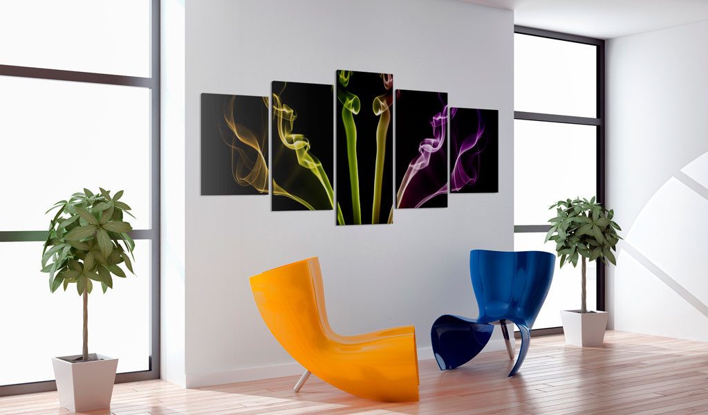 Artgeist Wandbild Bunte Streifen - 5 Teile