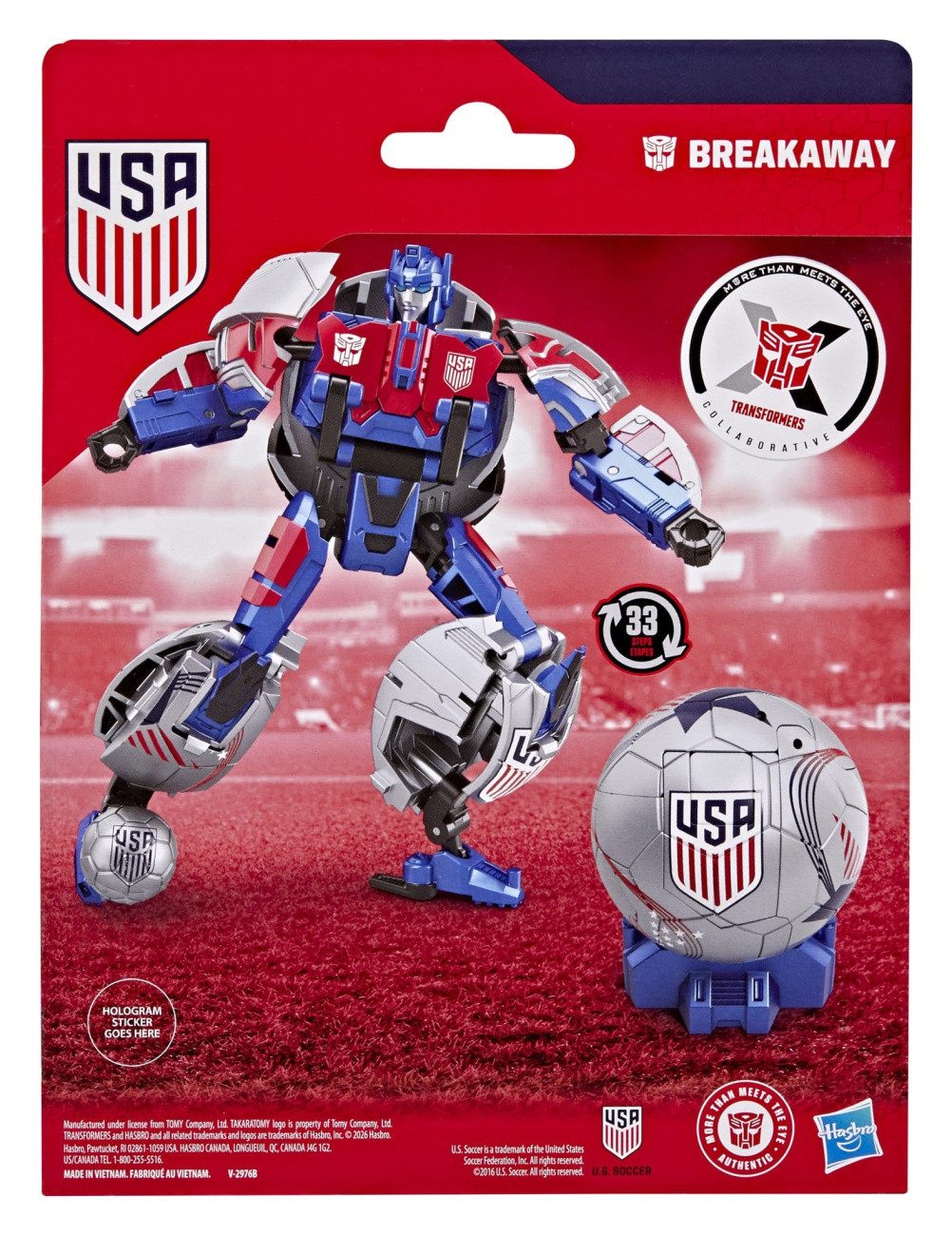 Hasbro Actionfigur Transformers x US Soccer Federation Actionfigur Breakaway 14 cm