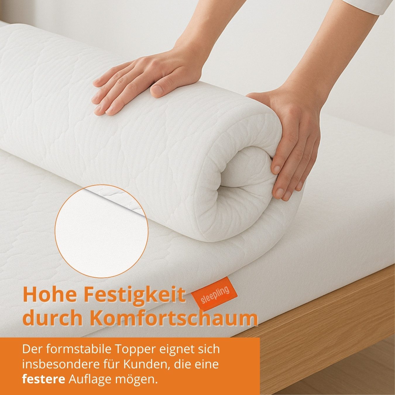 sleepling, Topper aus Komfortschaum, orthopädische Matratzenauflage, 6 cm h günstig online kaufen