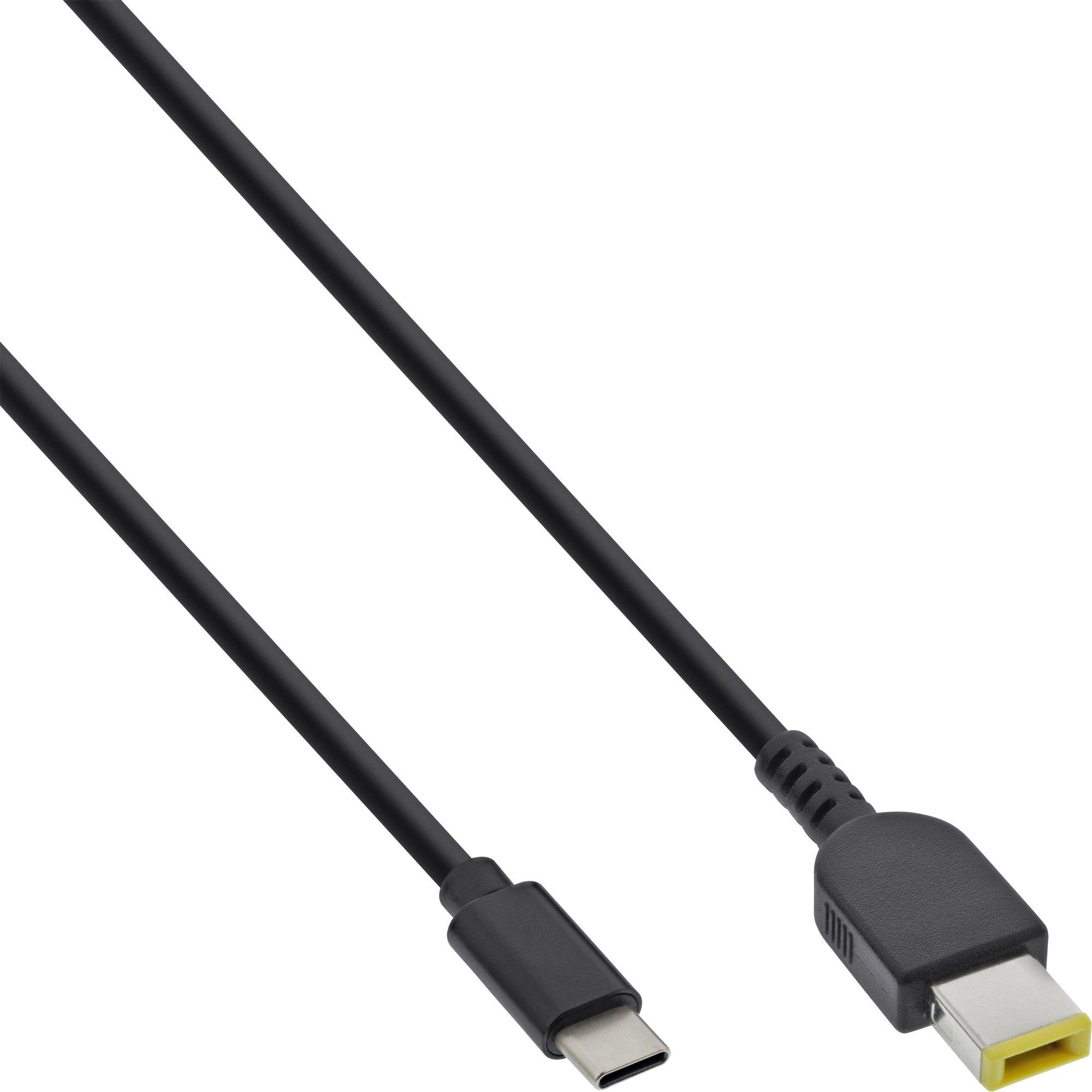 USB-C Notebook ELECTRONIC Stromkabel 2m zu InLine® Lenovo INTOS AG Ladekabel, (rechteckig)