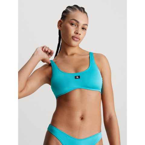 Calvin Klein Swimwear Bandeau-Bikini-Top BRALETTE-RP, mit Logodruck auf der Brust