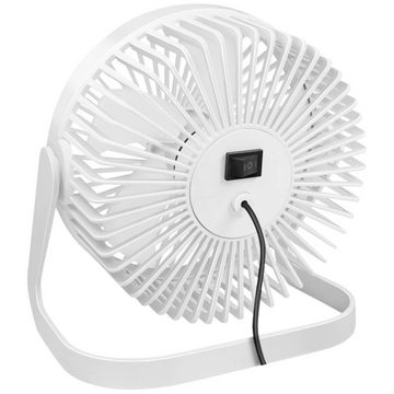 LogiLink Mini USB-Ventilator 15cm USB Schreibtischventilator, Schutzgitter, Drehzahlregelung