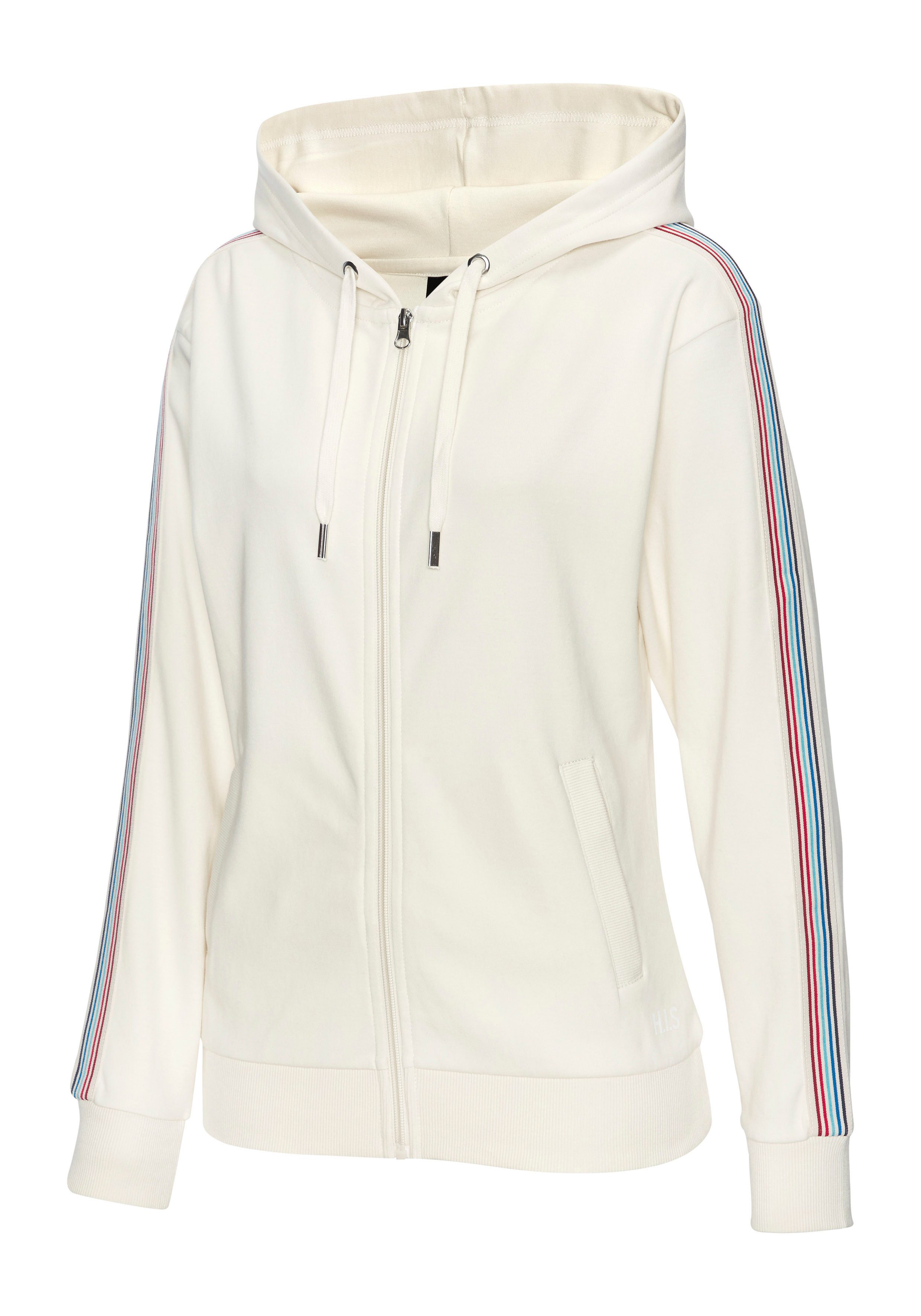 H.I.S Kapuzensweatjacke mit seitlichem Tapestreifen – Bild 5 von 5