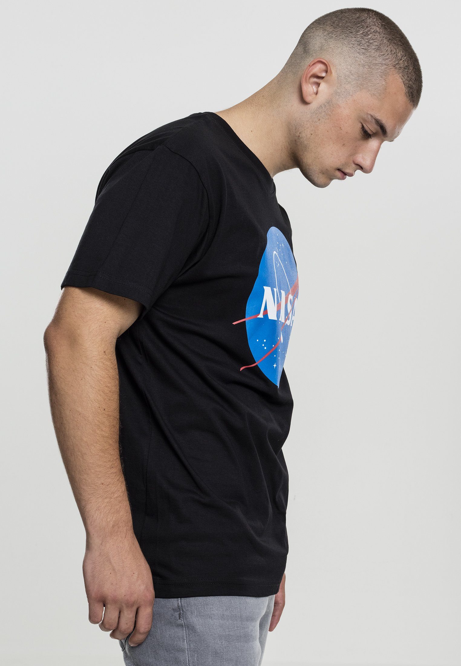 NASA (1-tlg) Tee MisterTee Herren T-Shirt black