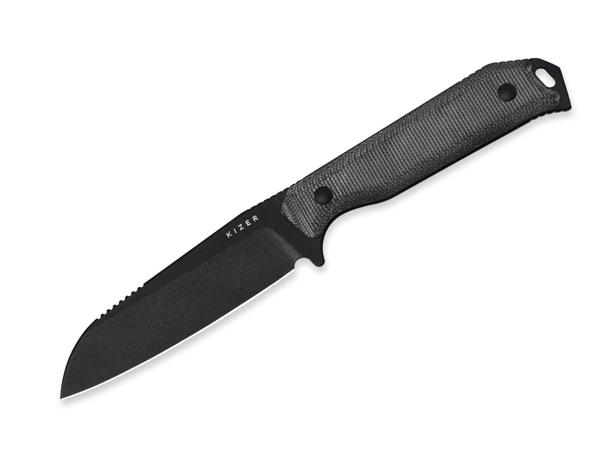 Kizer Taschenmesser Kizer Begleiter Fix CPM-3V Micarta All Black