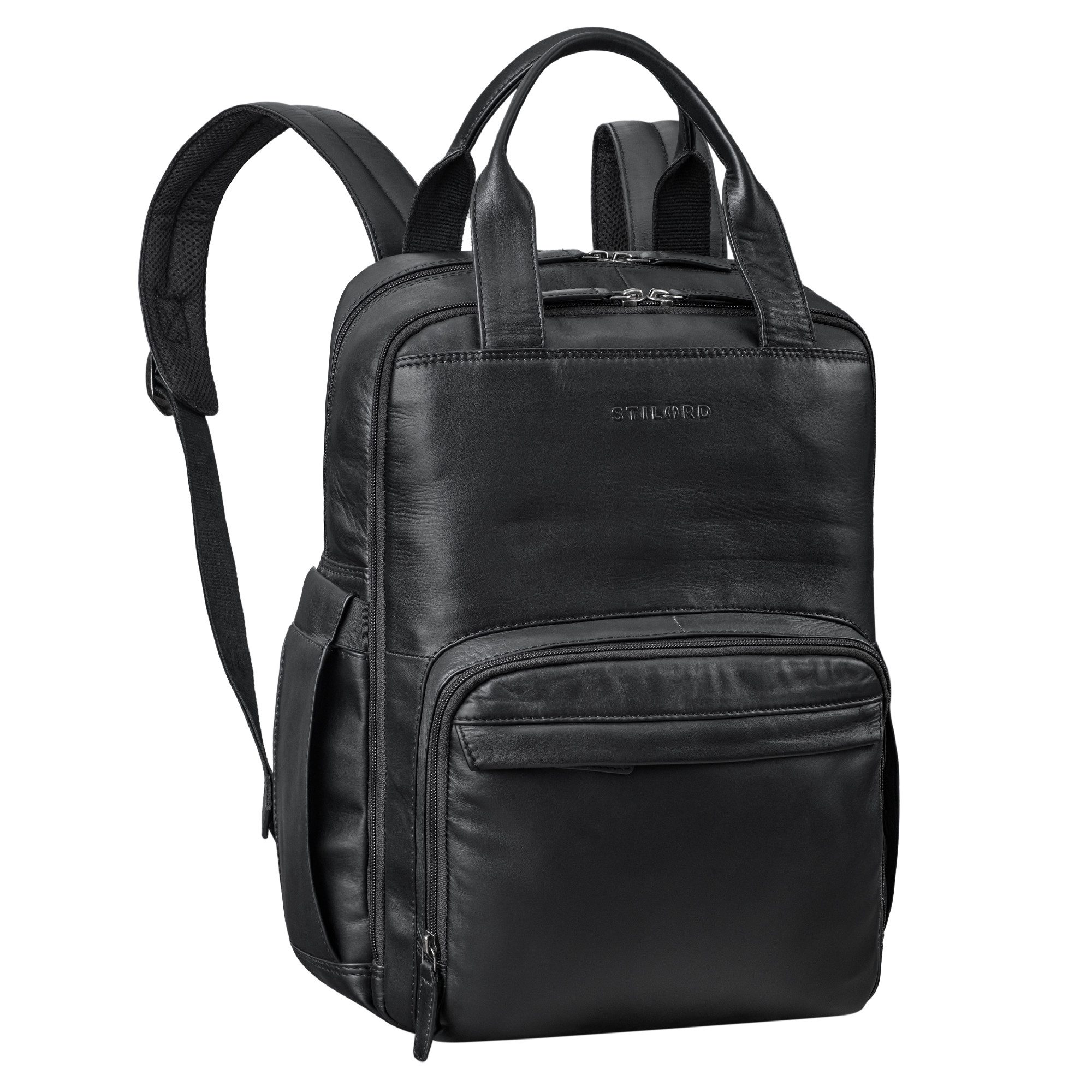 Notebookrucksack "Niall" Leder Laptop Rucksack 15 Zoll Herren & Damen Rucksacktasche
