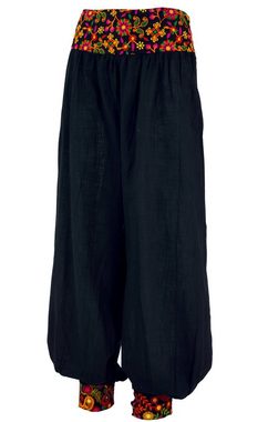 Guru-Shop Relaxhose Ethno Pluderhose, Boho Muckhose, Pumphose -.. Ethno Style, alternative Bekleidung