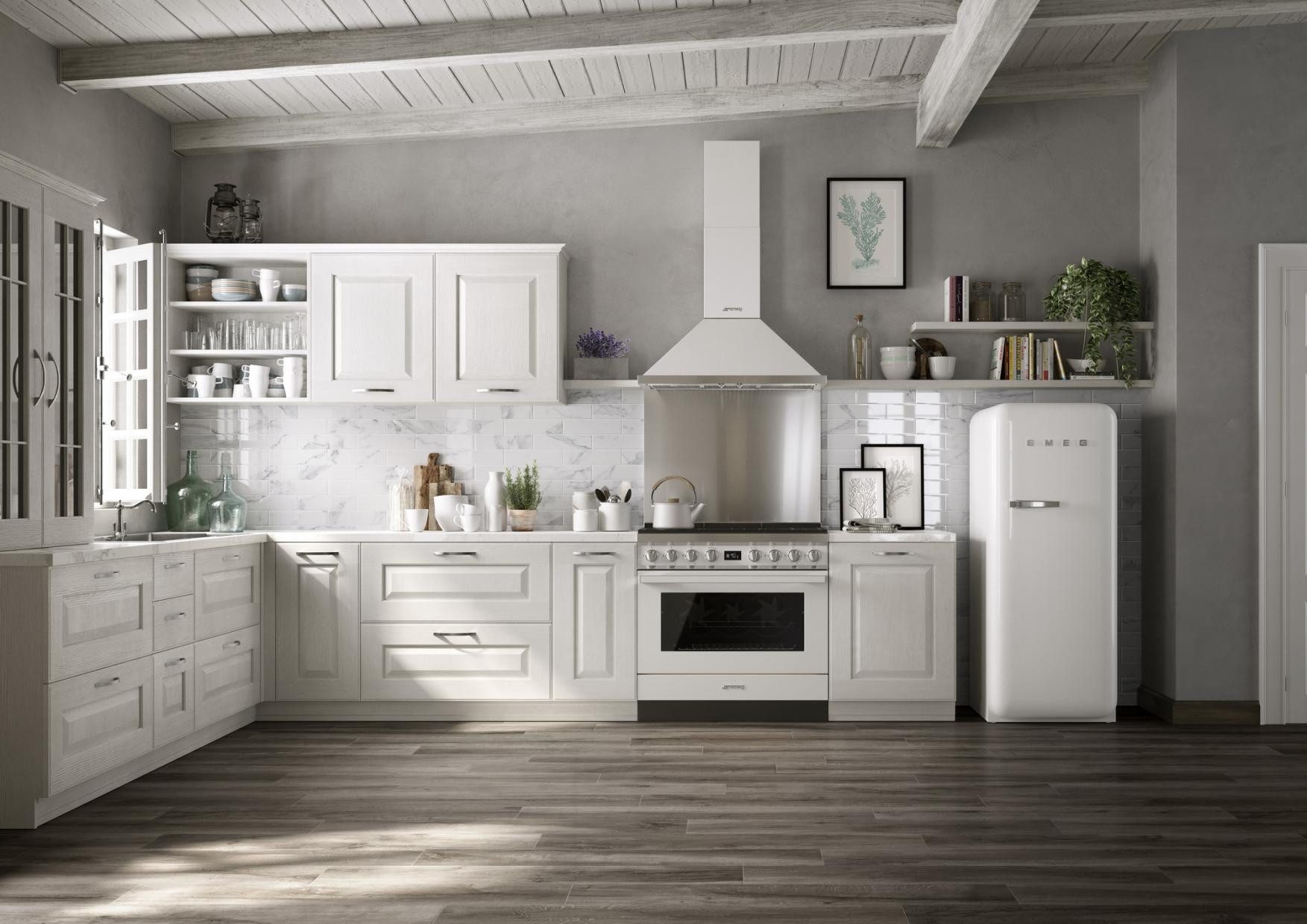 Smeg Kühl-/Gefrierkombination FAB28RWH6, 153.0 cm hoch, 60.01 cm breit, Retro-Design