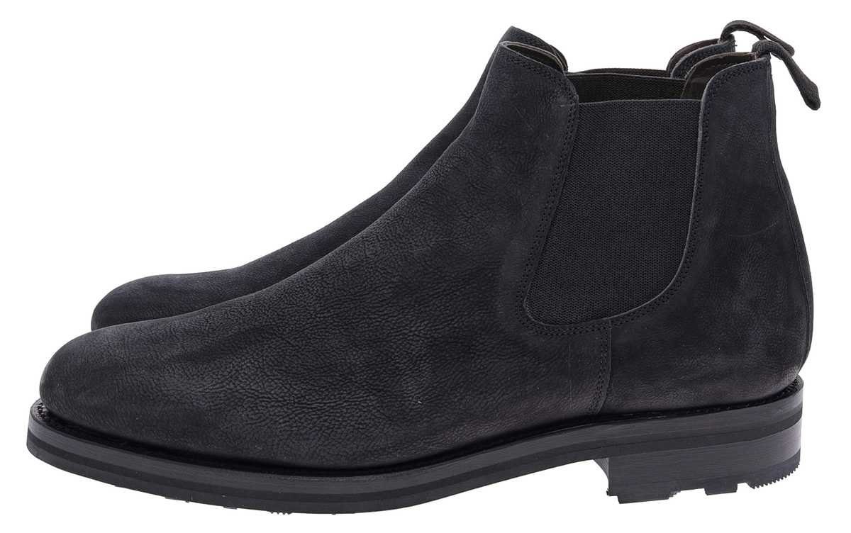 Sendra Boots TOM 12931 Schwarz Stiefelette Rahmengenähter Herren Chelsea Boot
