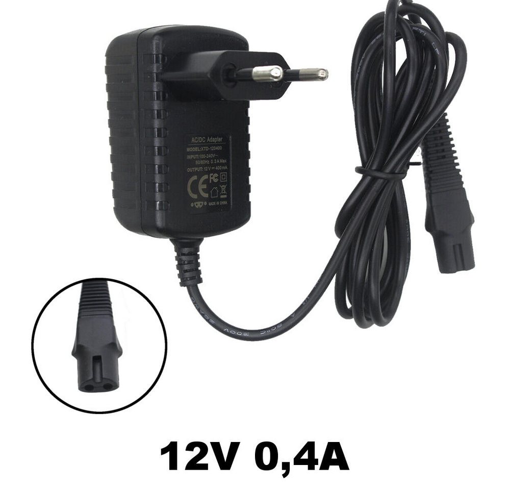 Trade-Shop Ladegerät passend für Braun Series 3 300 320 330 340 350 Netzteil (Ladekabel / 12V 0,4A)