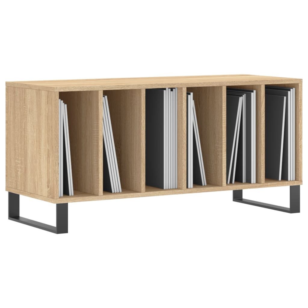 vidaXL Media-Regal Plattenschrank Sonoma-Eiche 100x38x48 cm Holzwerkstoff, günstig online kaufen