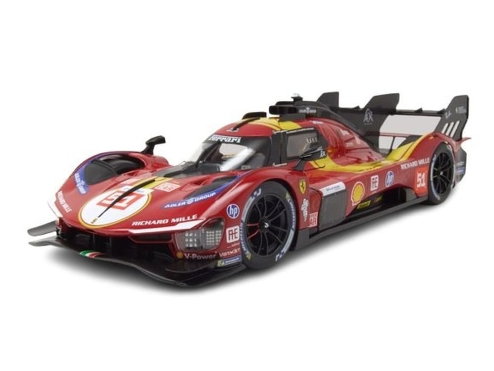 Bburago Modellauto Ferrari 499P #51 24H Le Mans 2025, Maßstab 1:18