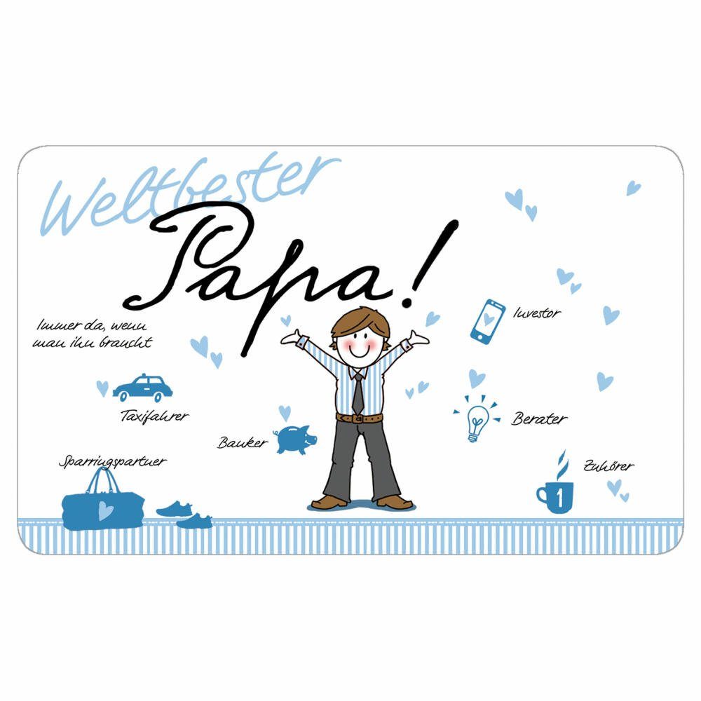 PPD Frühstücksbrett Tray Weltbester Papa, Kunststoff