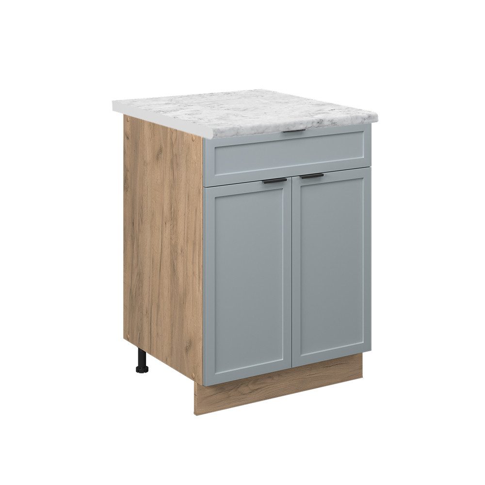 Vicco Unterschrank Fame-Line, Hellblau-grau/Goldkraft Eiche, 60 günstig online kaufen