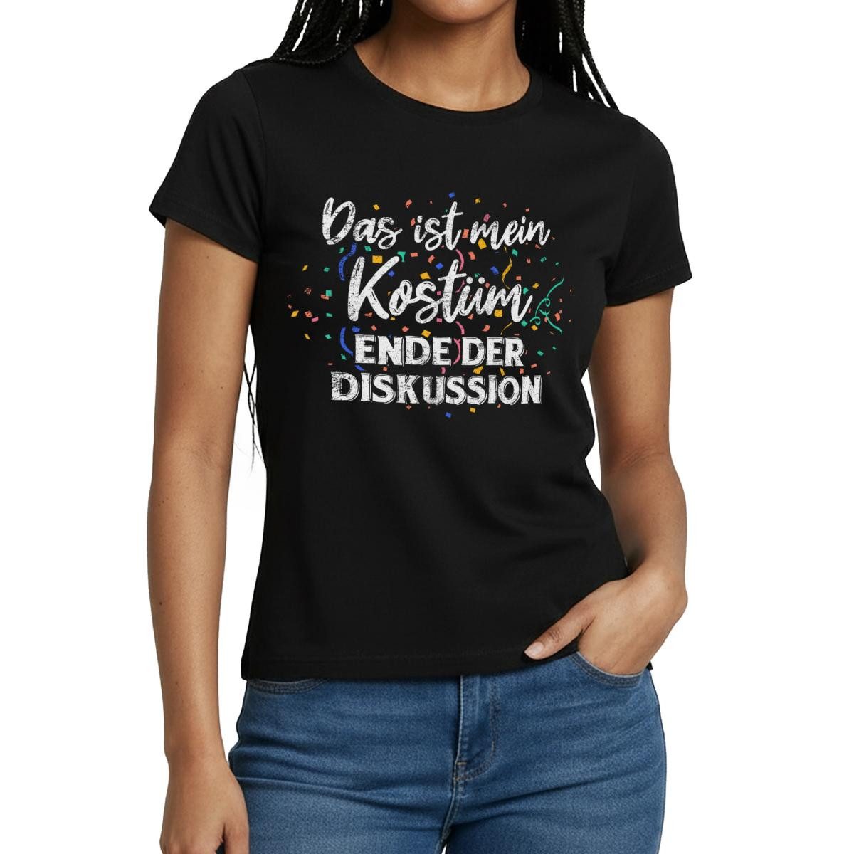 T-Shirt Das Ist Mein Kostüm Ende Fasching Outfit Sarkastisch Frauen T-Shirt