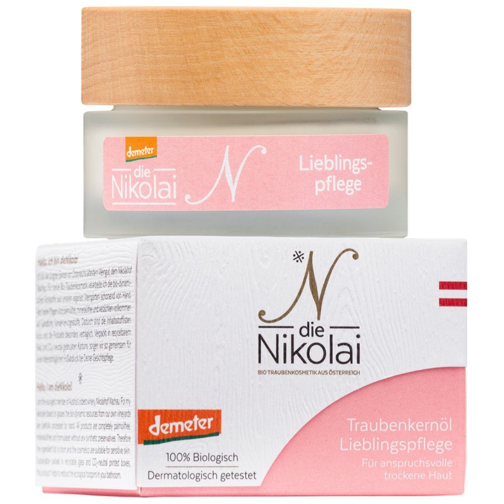 die Nikolai Gesichtspflege Traubenkernöl Lieblingspflege, 50 ml