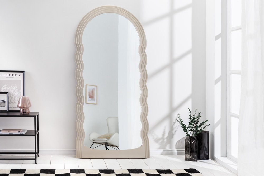 riess-ambiente Wandspiegel WAVE 160cm greige (Einzelartikel, günstig online kaufen