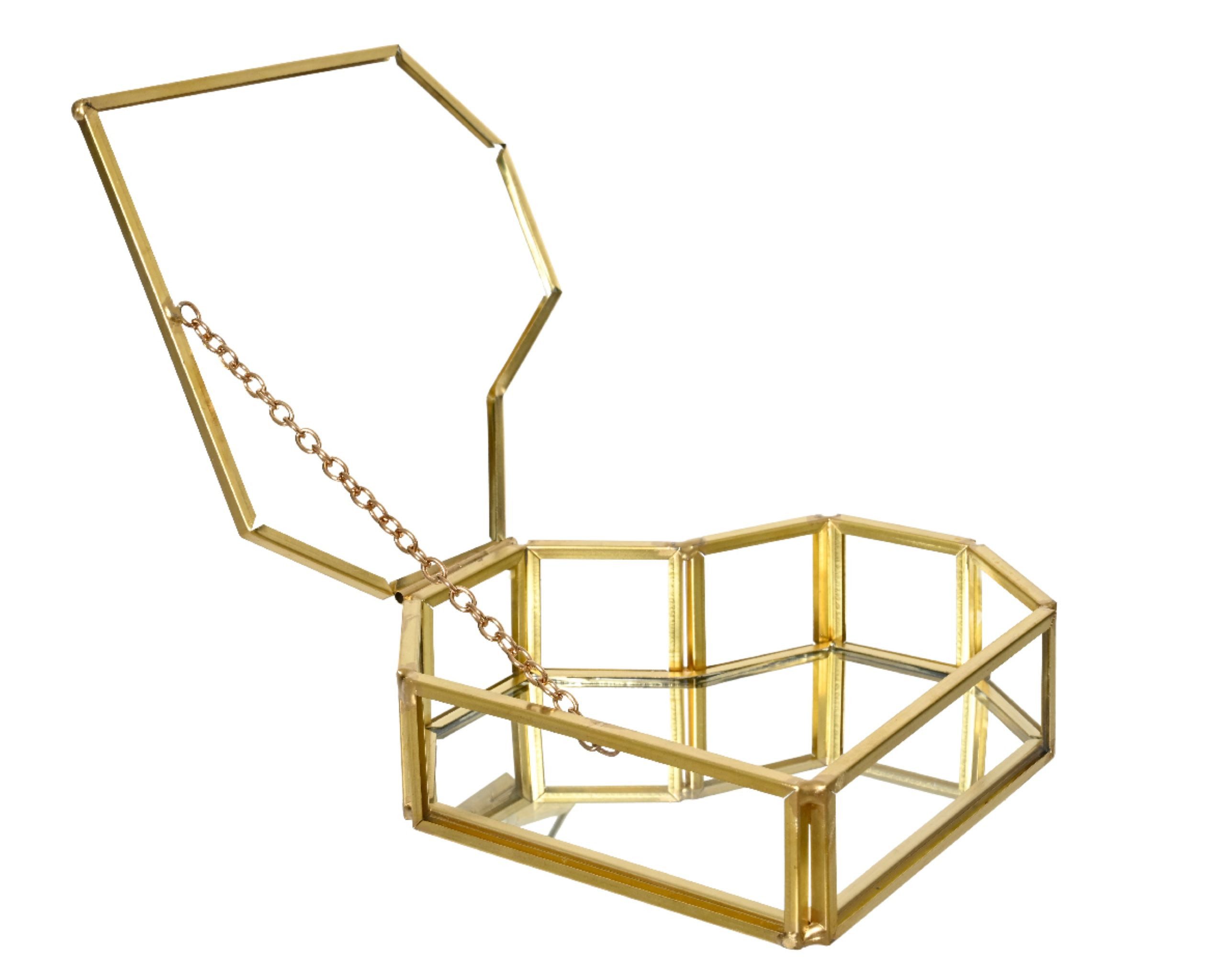 Decoris season decorations Schmuckkasten, Schmuckschatulle 12x10cm Glas Met günstig online kaufen