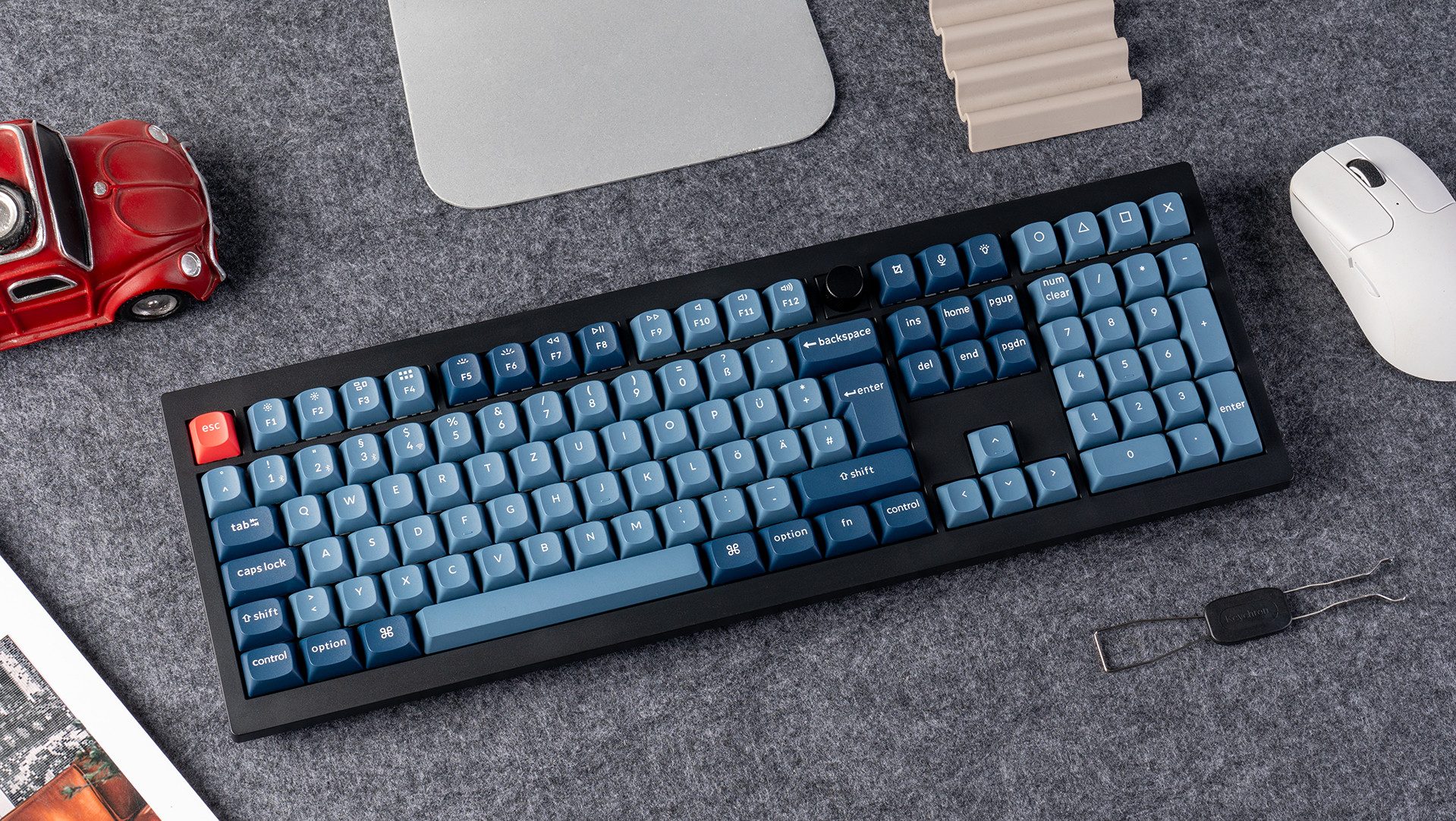 Keychron V6 Max QMK/VIA Wireless Custom Mechanical Keyboard (German Layout) Tastatur