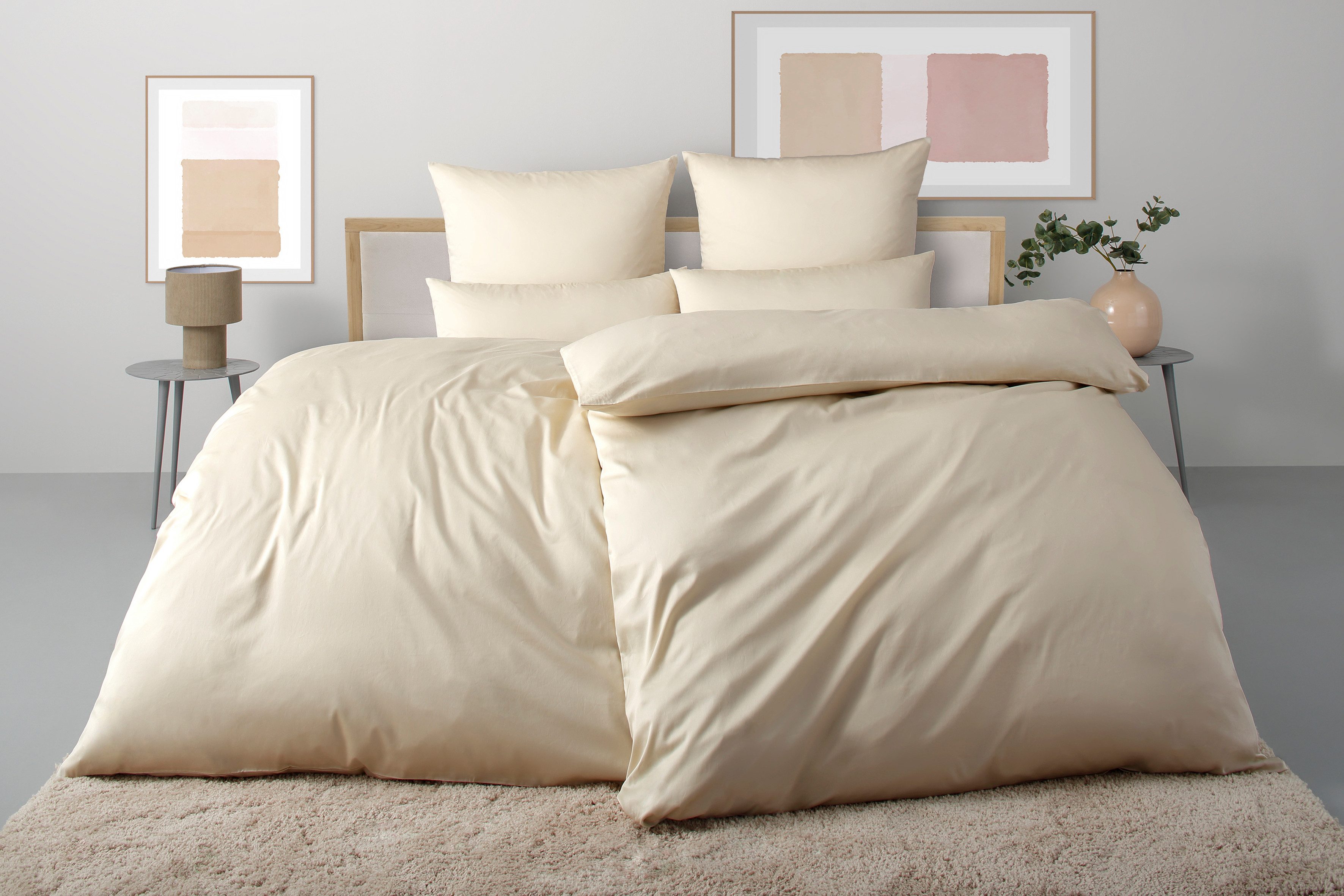 OTTO home Bettwäsche Luisa, Satin, 2 teilig, 100% Baumwolle, ab Gr. 135x200, auch in PREMIUM Qualitäten erhältlich