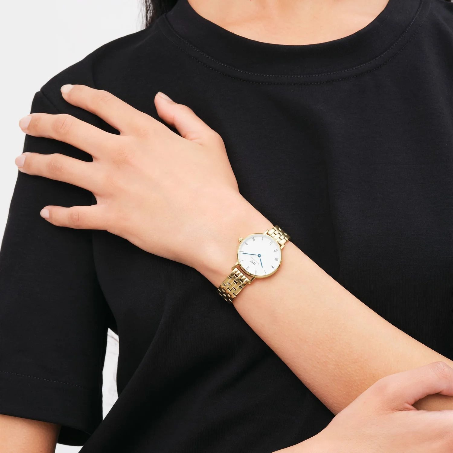 Daniel Wellington Quarzuhr Petite Roman Numerals 5 Link