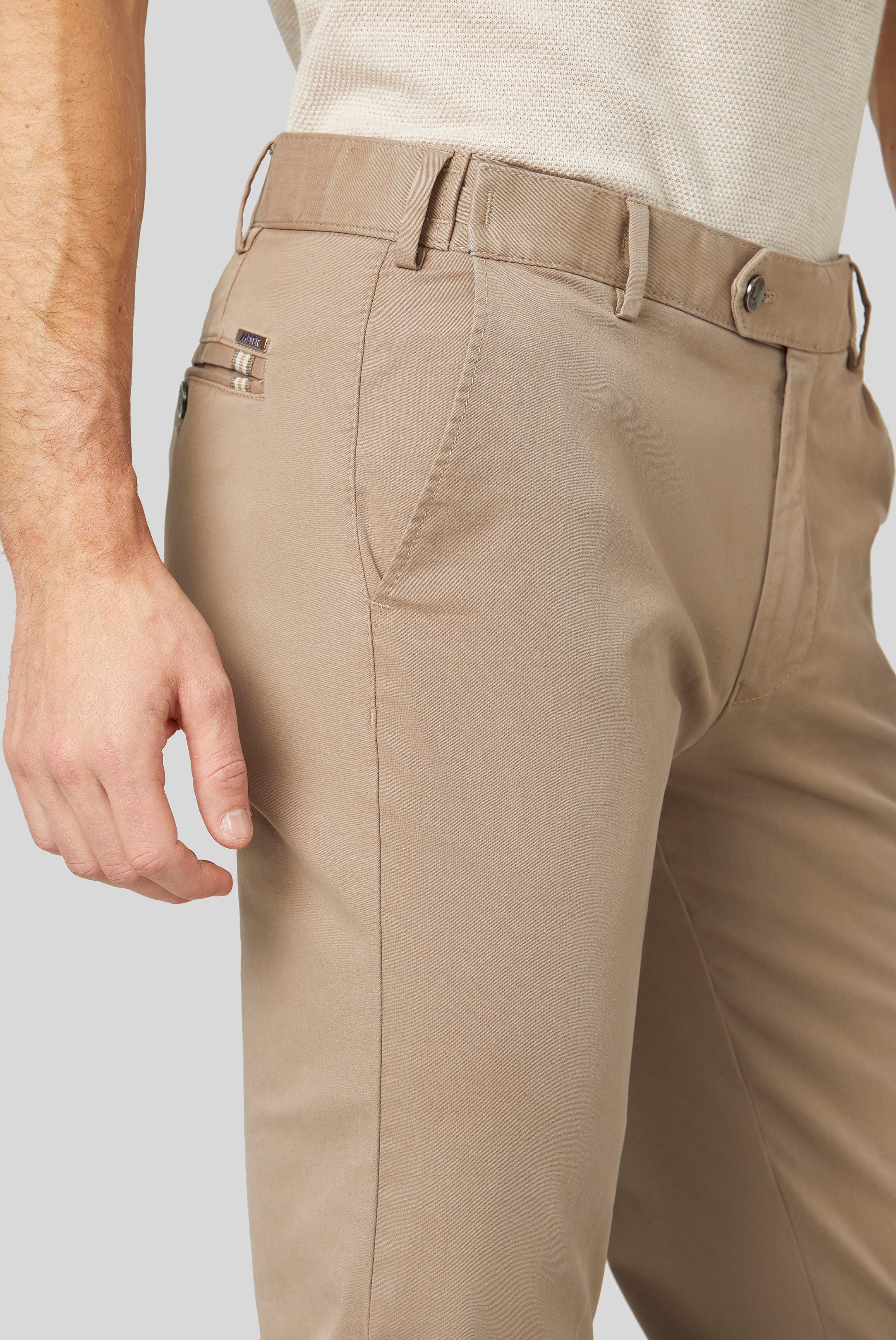 MEYER 5-Pocket-Jeans MEYER OSLO hellbraun 9-3001-43 - FLEX