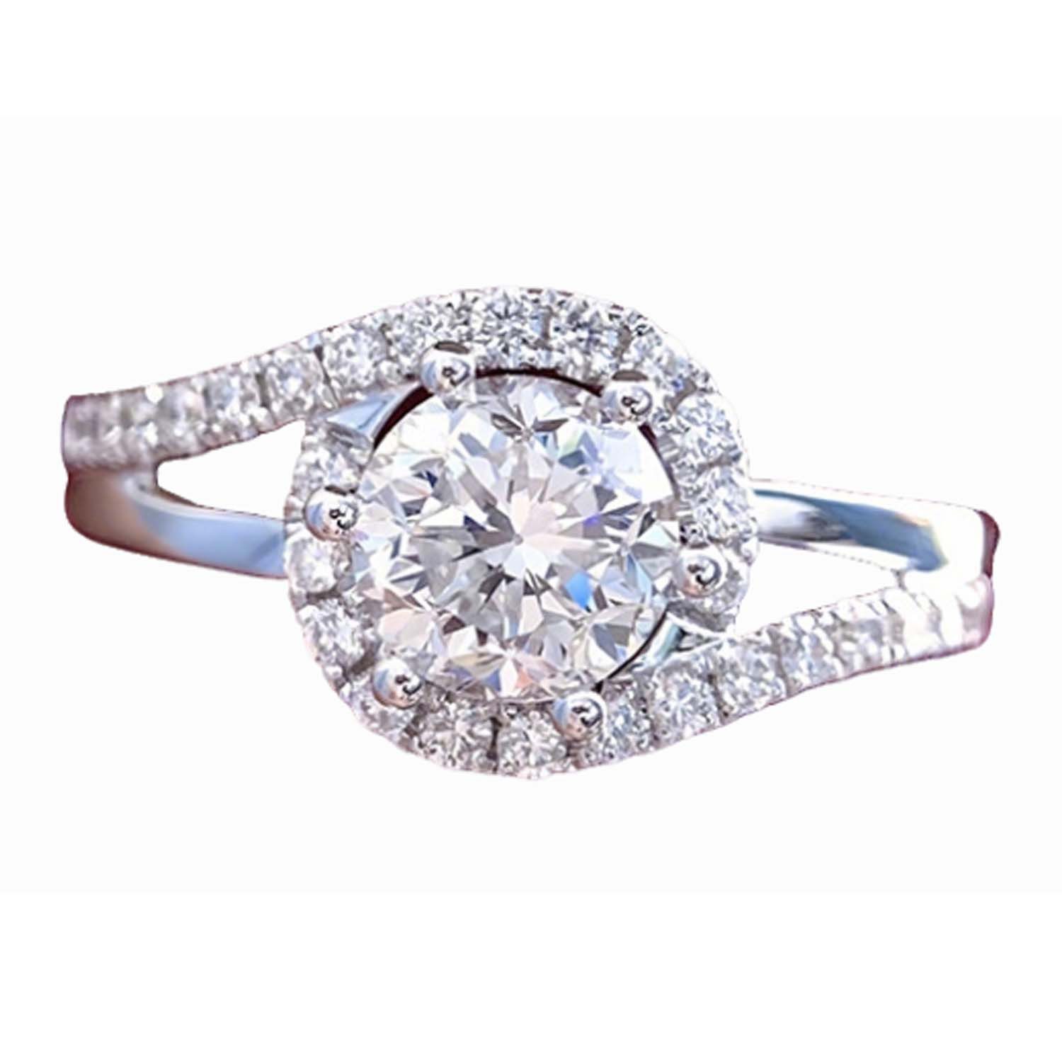 Innolea Fingerring Wachsgefasster Funkel-Zirkonia-Ring – leicht luxuriös für Verlobung