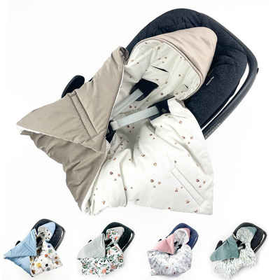 Einschlagdecke Babyschale Autositz mit Klettverschluss, 0-6 0-12 Monaten, Wattiert, BABEES