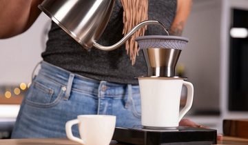 Espro French Press Kanne, Dauer-Kaffeefilter Bloom, Edelstahlfilter für Pour Over Kaffee