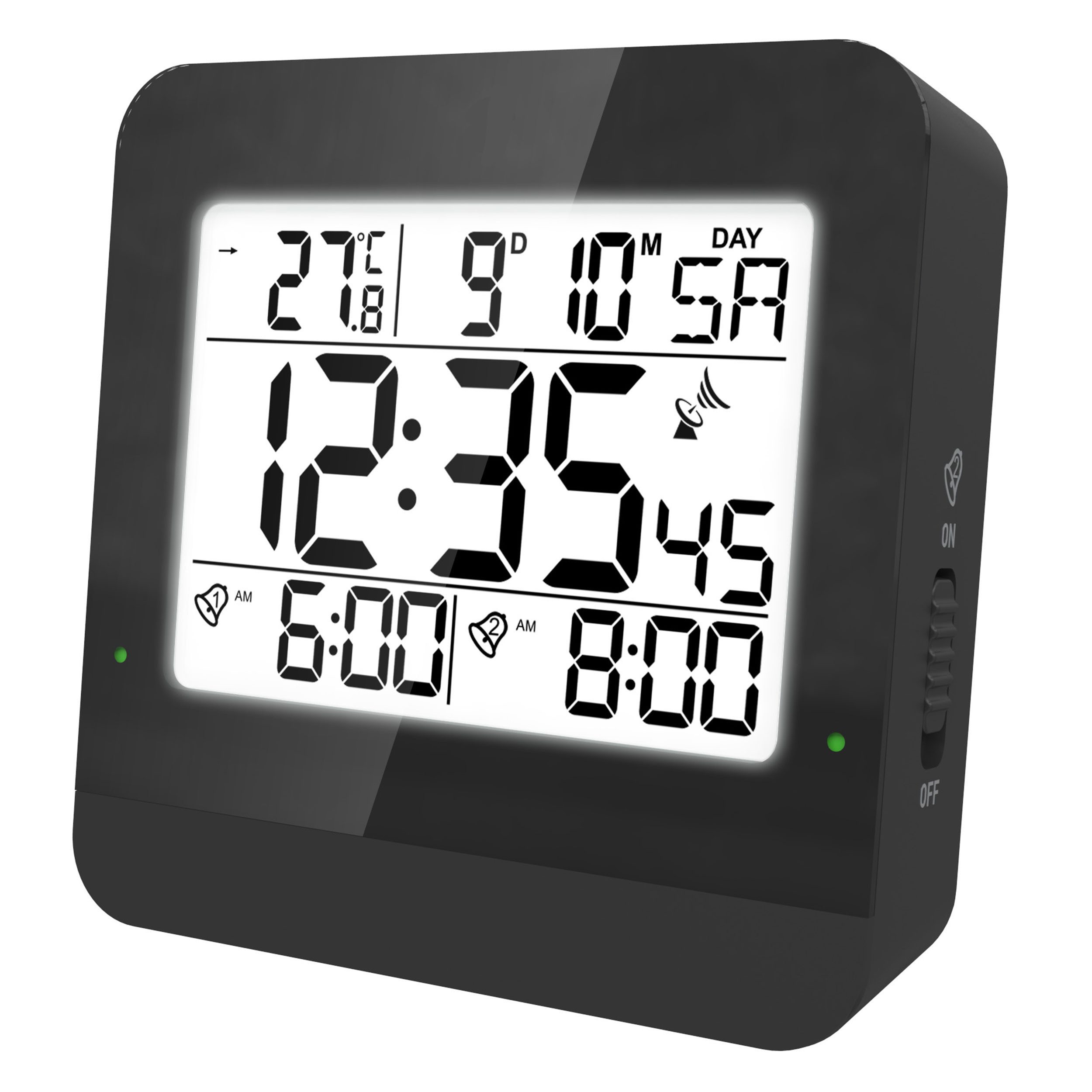 Miraval Funkwecker Funkwecker mit Temperaturnazeige Datumsanazeige Temperat günstig online kaufen