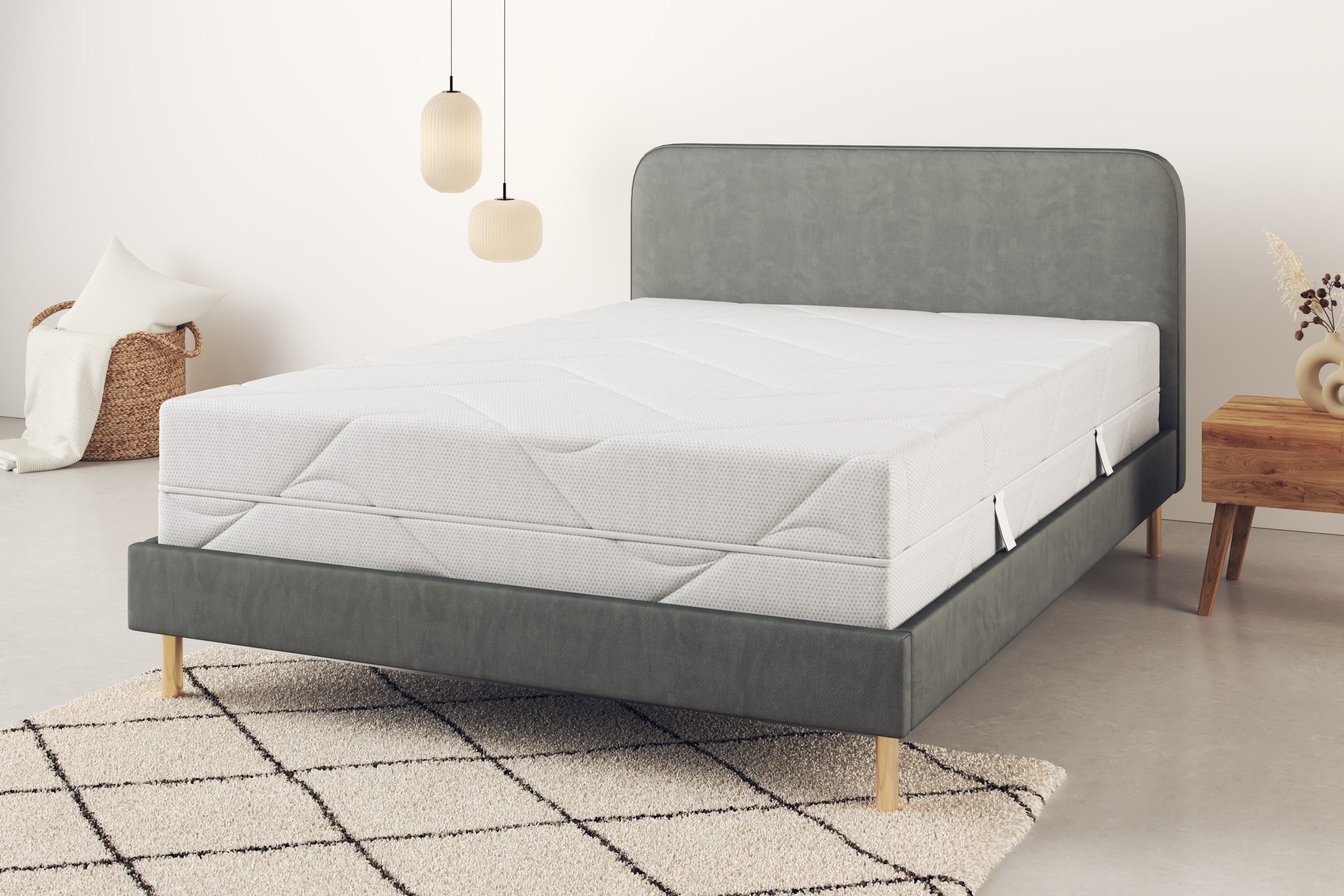 Taschenfederkernmatratze NEUHEIT: Sonet 28, 7 Zonen Matratze 90x200 cm, 140x200 cm & mehr, OTTO home, 28 cm hoch, Wendematratze H2/H3/H4, 1000 Federn (bei 100x200 cm), Hypersoftschaum
