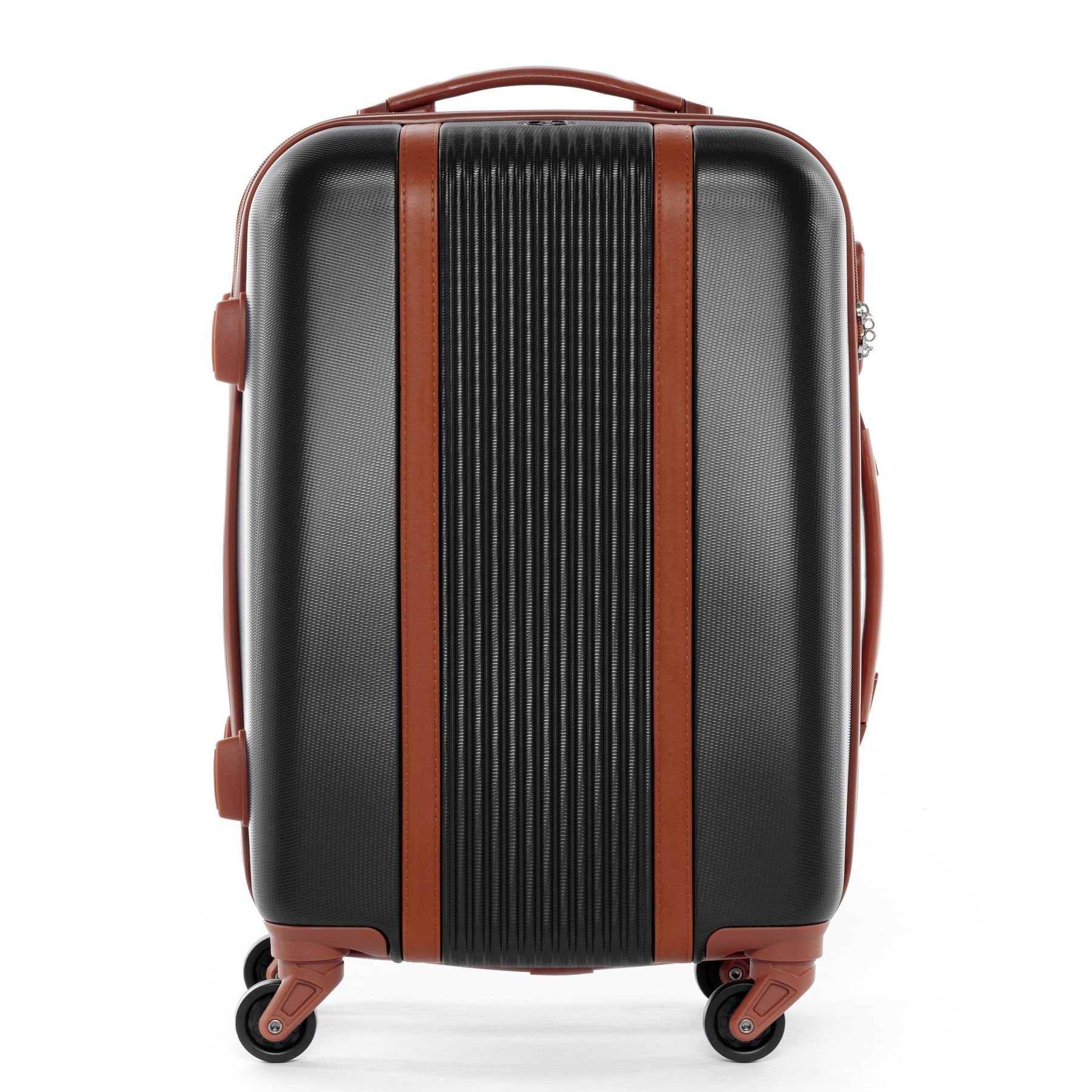 FERGÉ Koffer Hartschale Handgepäck Carry-On MILANO, Handgepäck Koffer Hartschale, Kabinen-Trolley Rollkoffer mit 4 Rollen