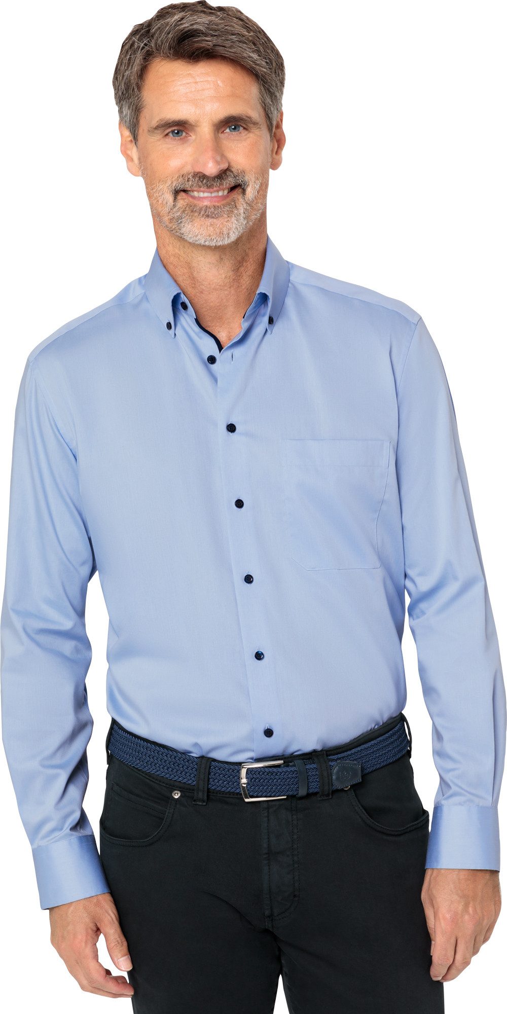 Eterna Langarmhemd Bügelfrei bzw. bügelleichte Ausrüstung