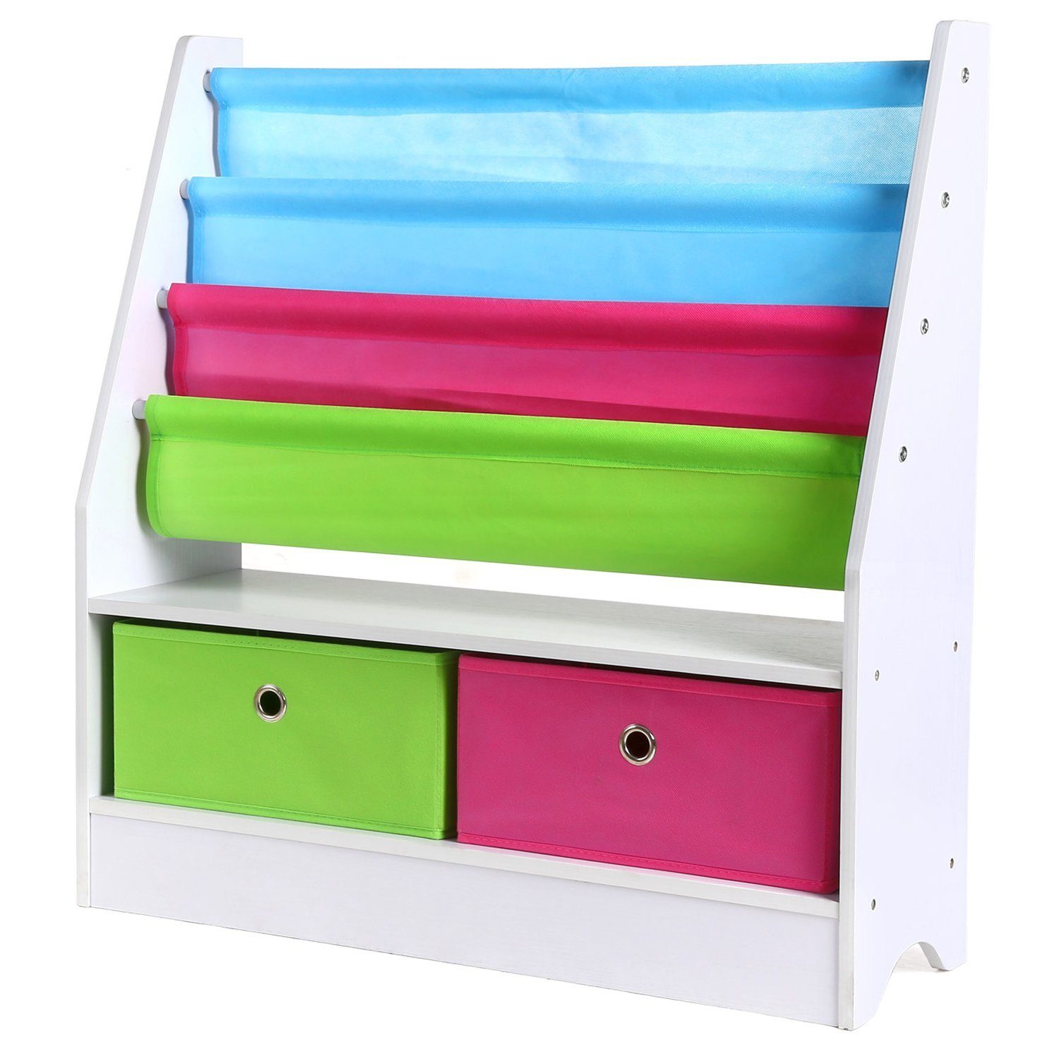 Homfa Kinderregal, Kinder-Bücheregal Spielzeugschrank Kimdermöbel x 23 71 cm x 74