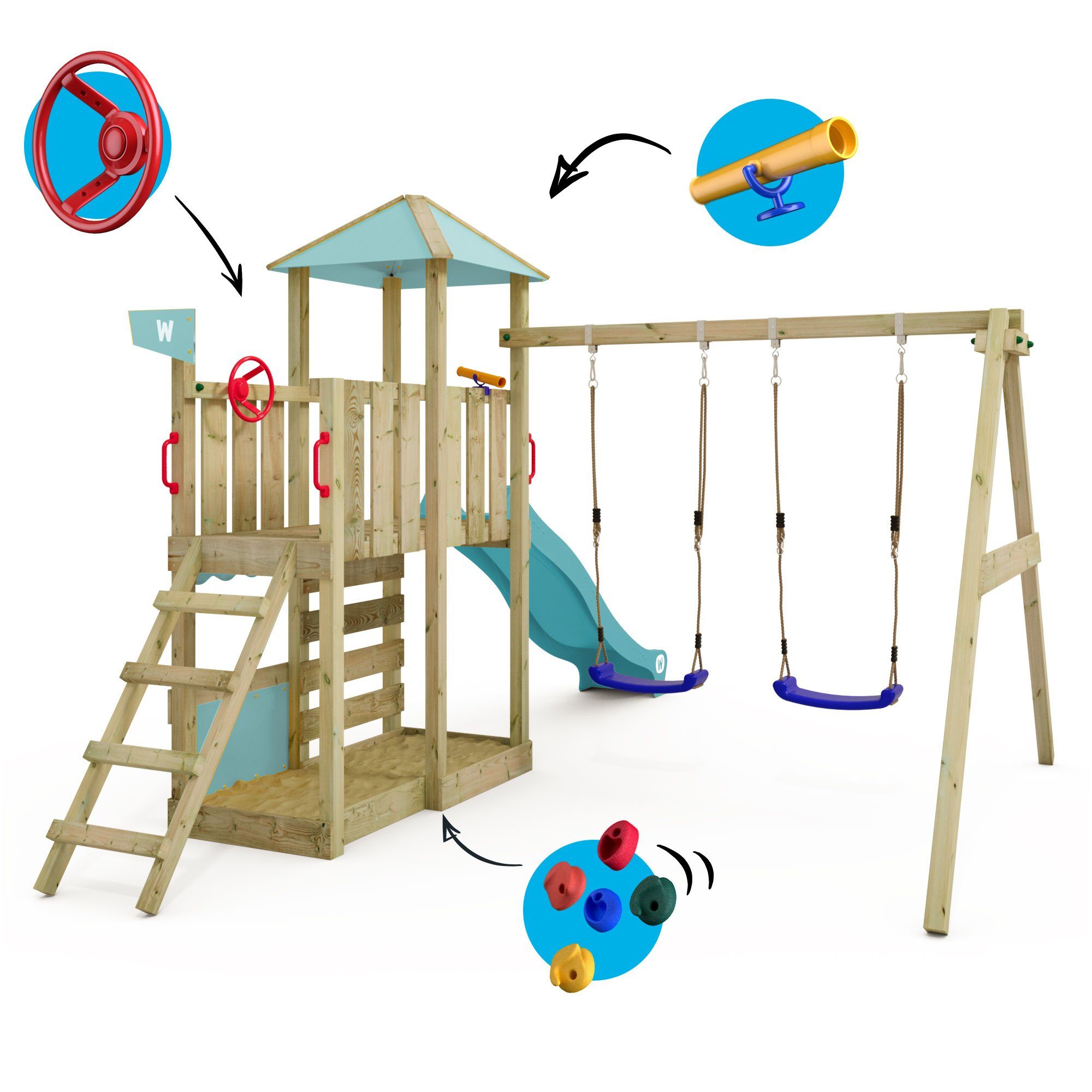 Wickey Spielturm Smart Savana – Klettergerüst günstig online kaufen