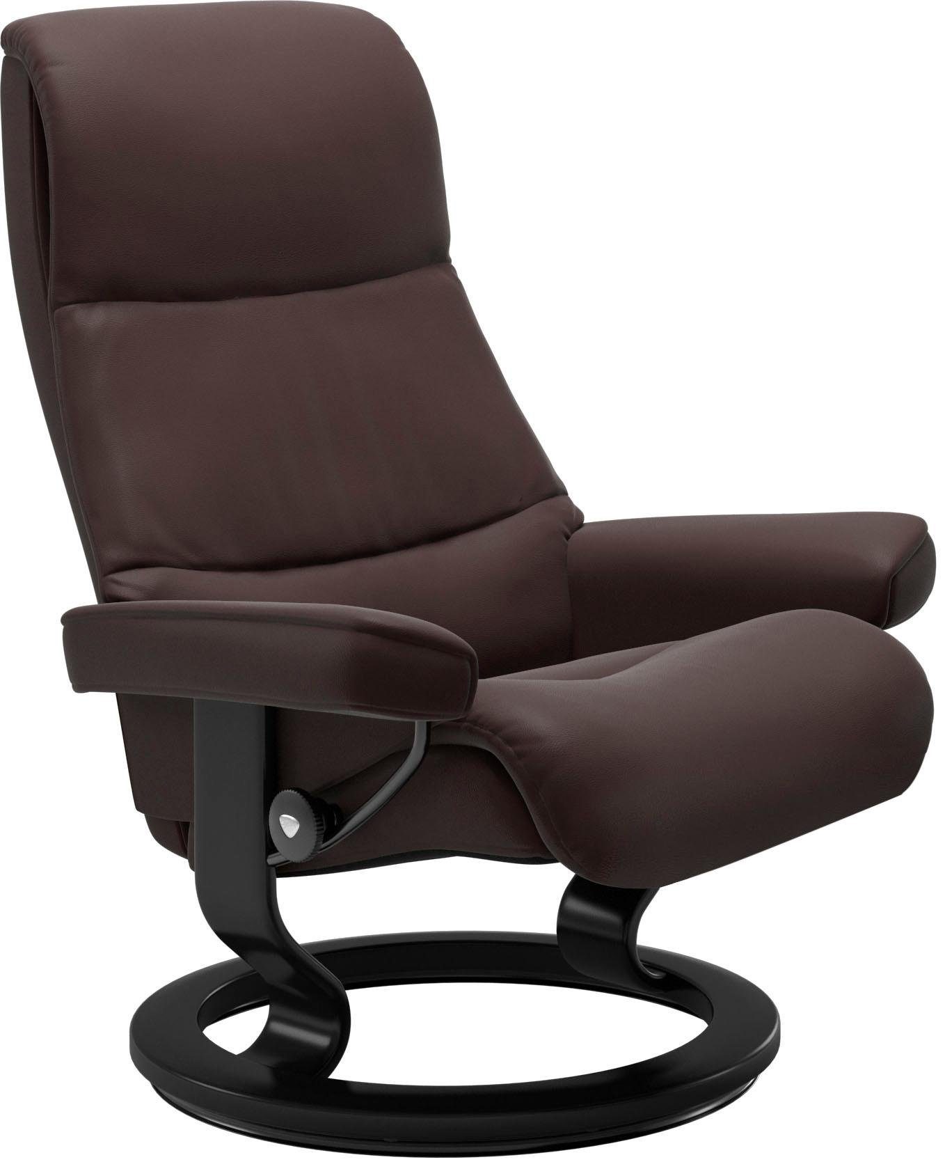 Stressless® Relaxsessel Classic Schwarz Base, Größe View, M,Gestell mit