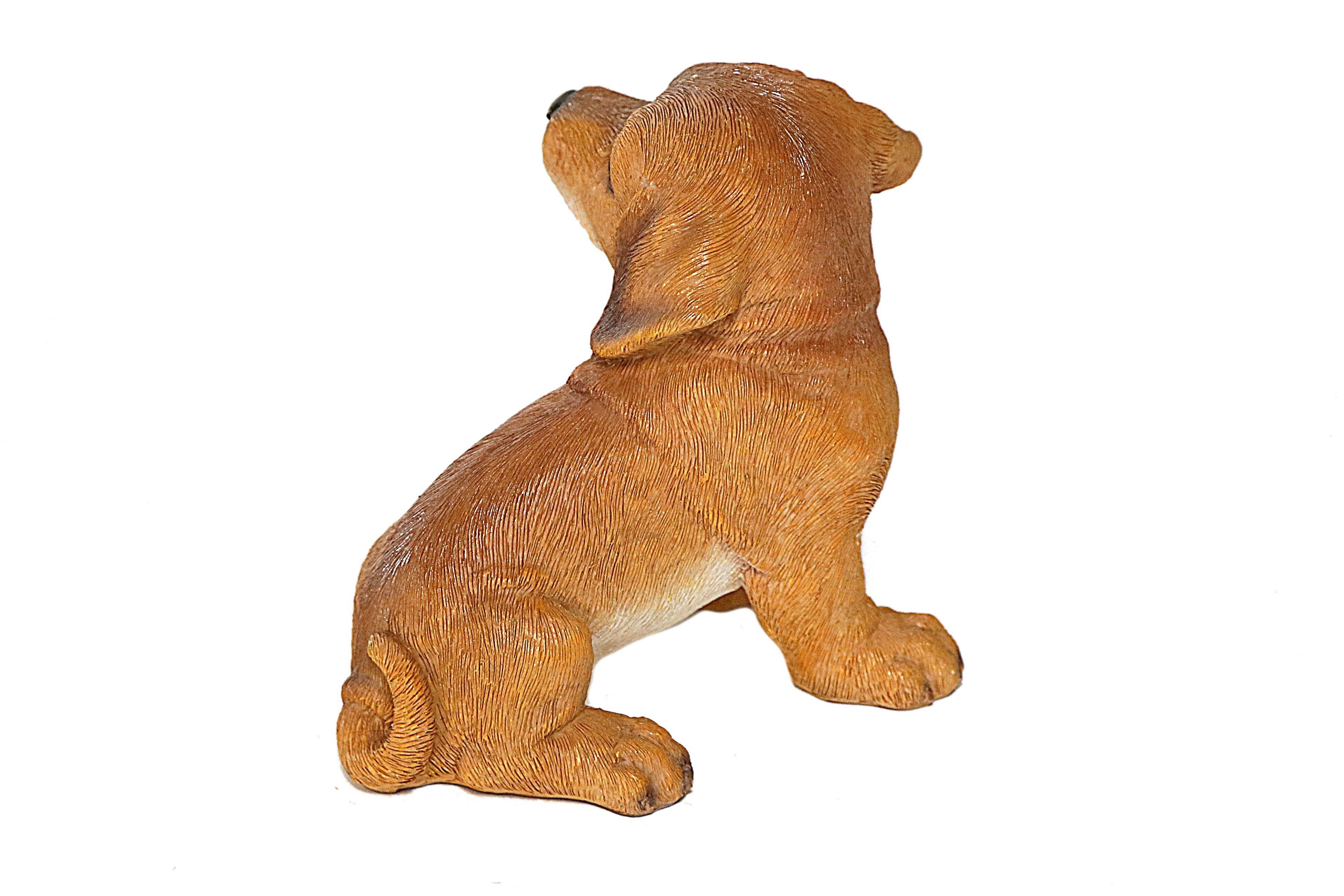 Casa Tierfigur, Dekofigur Tierfigur by aus 11,5cm, Polyresin sitzend, Collection Höhe: Dackel Hund, Jänig