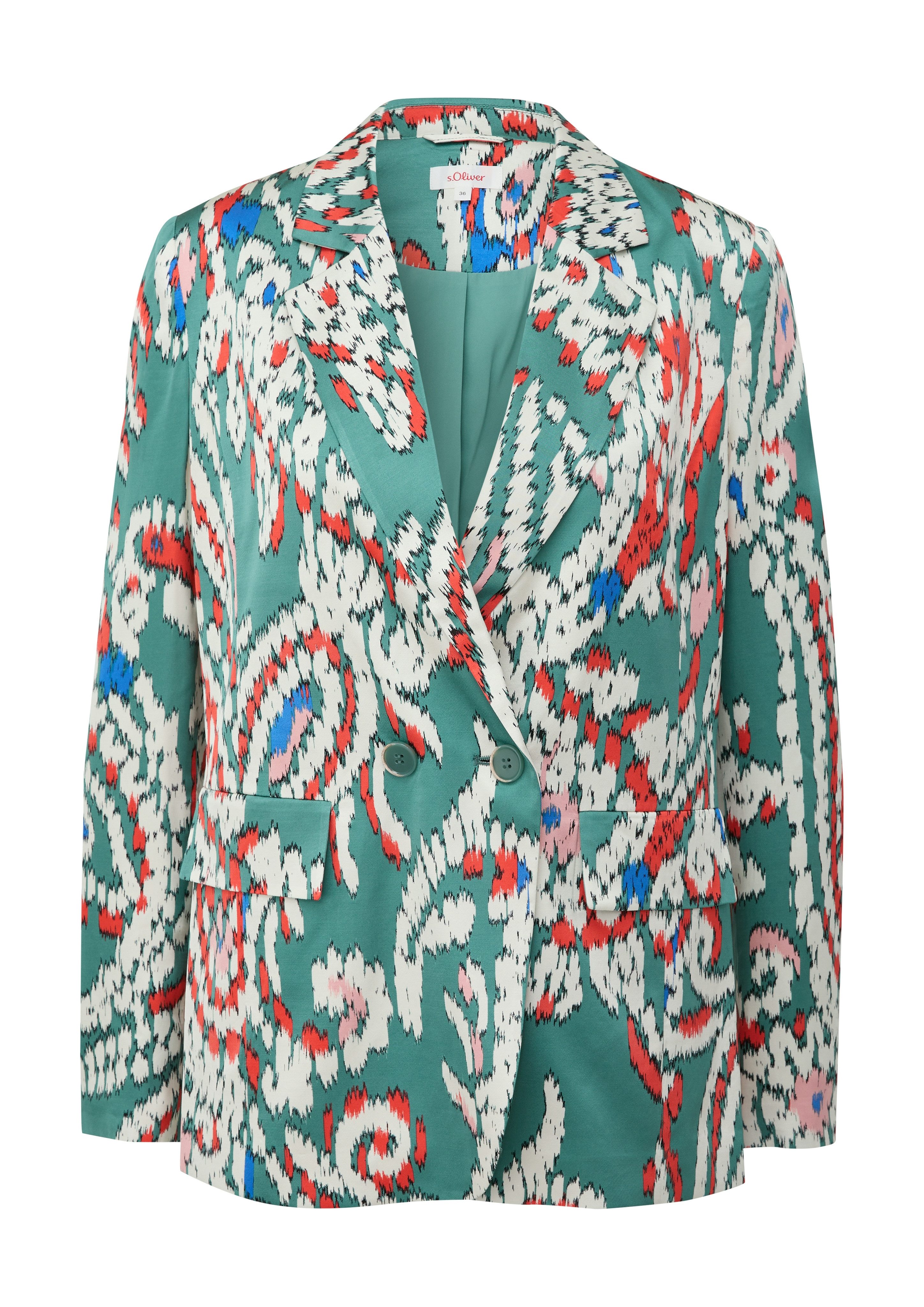 s.Oliver Blusenblazer mit All-Over Print