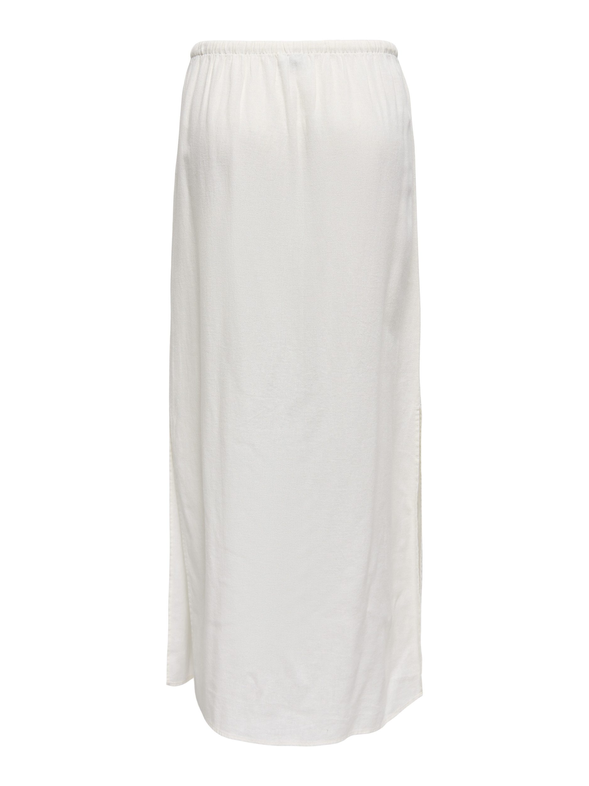 pieces Maxirock - klassischer Maxi in Unifarbe mit Seitenschlitzen