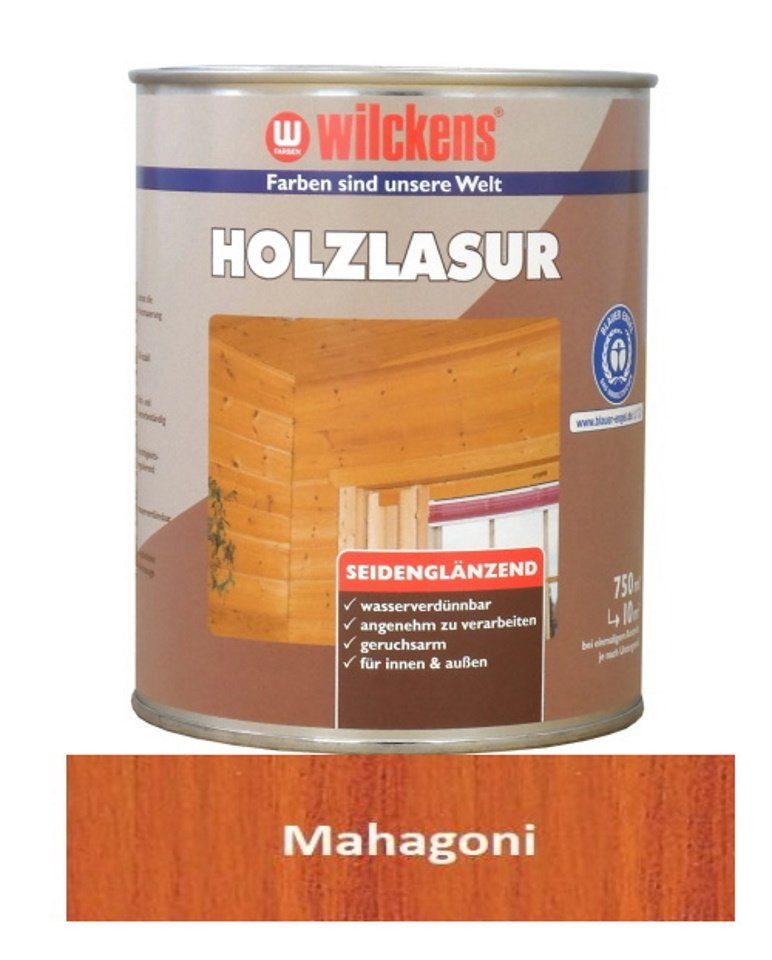 ml seidenglänzend Mahagoni Holzlasur 750 Farben Lasur Wilckens