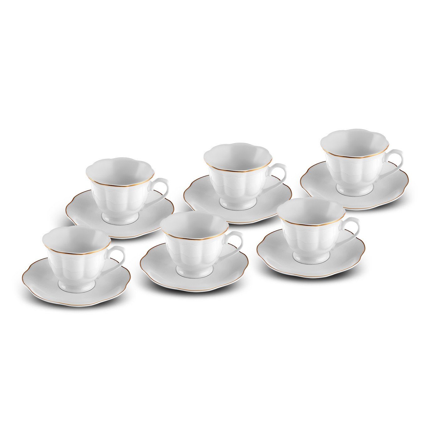Karaca Кофейный сервиз Bell Kaffeetassen-Set, 6 Personen, 90 ml