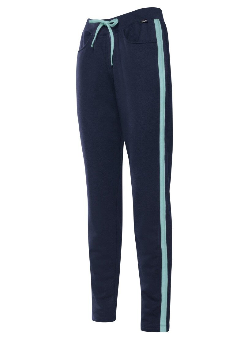 Trigema Jerseyhose TRIGEMA Jogginghose mit kontrastfarbigen günstig online kaufen