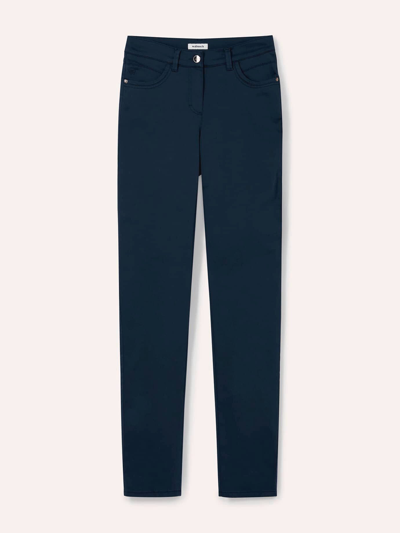 Walbusch Stoffhose Damen Extraglatt Baumwollhose Feminine Fit, bügelfrei, atmungsaktiv, Langgröße – Bild 2 von 4