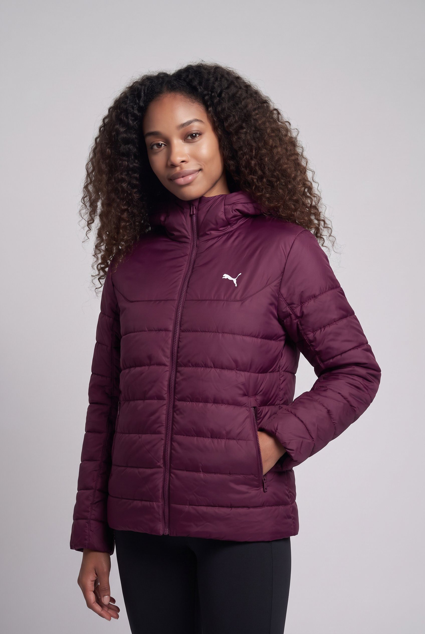 PUMA Winterjacke ESS HOODED PADDED JACKET mit Kapuze, minimalistisches Design – Bild 3 von 5