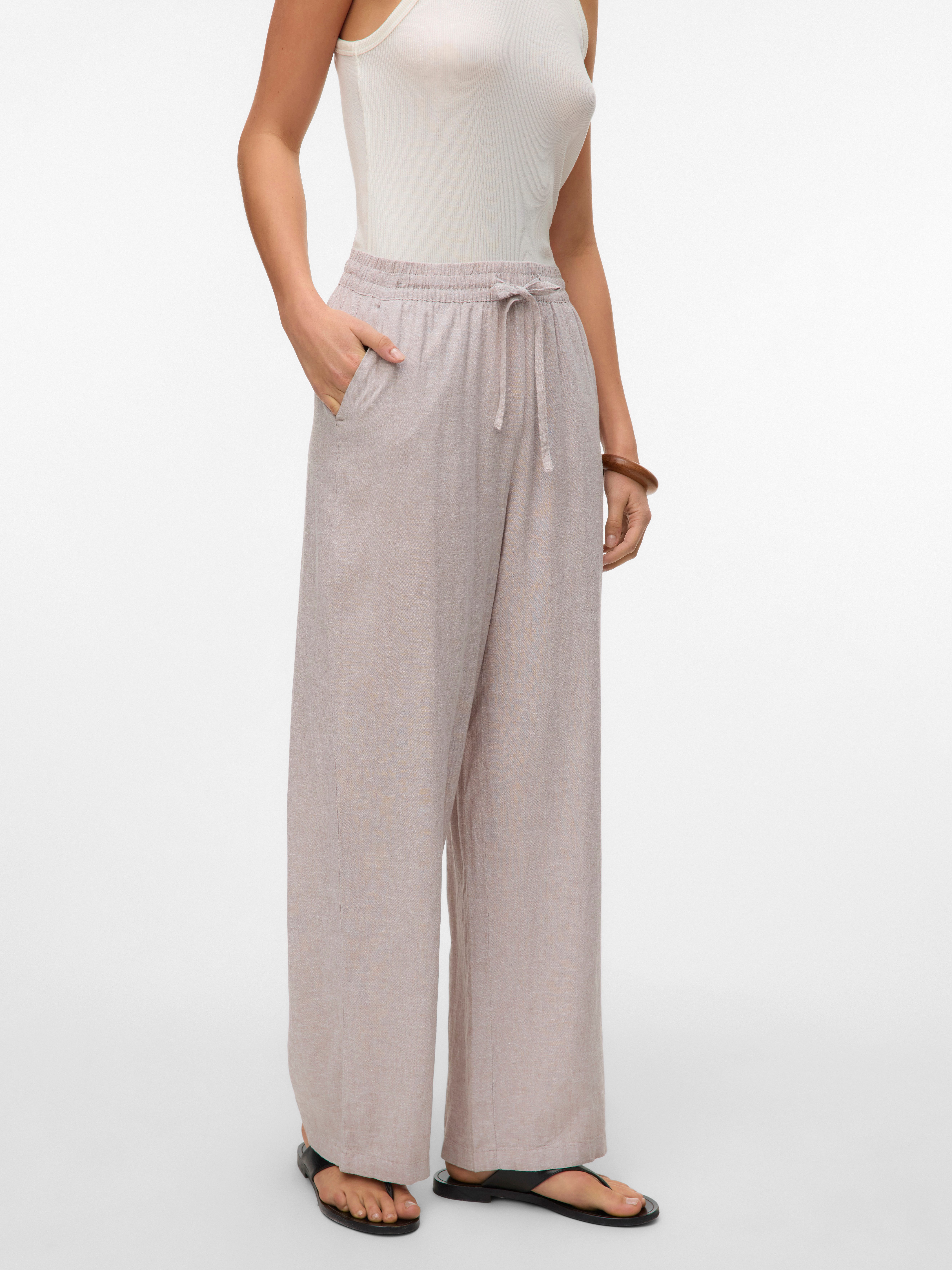 Vero Moda Schlupfhose VMLINN LINEN PANTS günstig online kaufen
