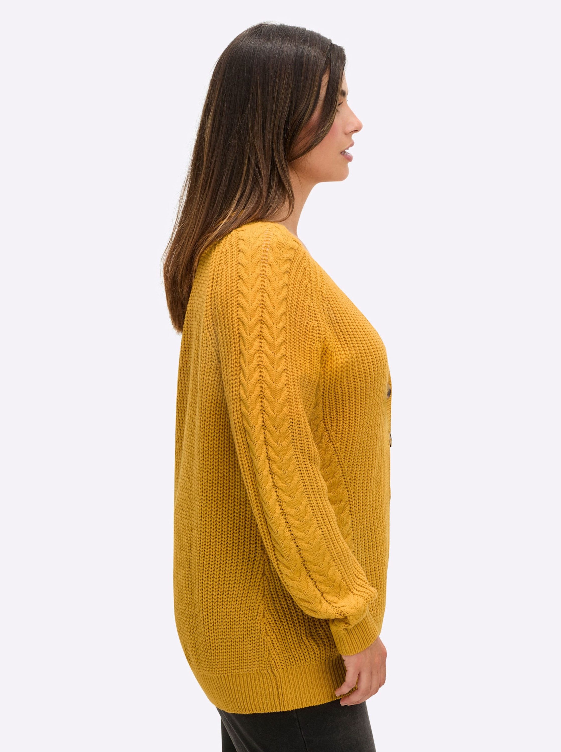 Sieh an! Strickjacke Strickjacke Langarm